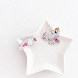 Girl Hair Clip Unicorn Rainbow Set (GHP6229)